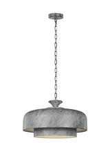 Load image into Gallery viewer, Haymarket Large Pendant in Weathered Galvanized
