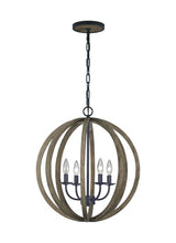 Load image into Gallery viewer, Allier Small Pendant in Weathered Oak Wood
