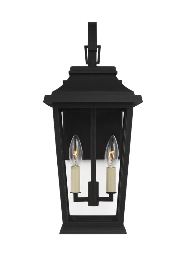 Warren Small Exterior Wall Sconce in Textured Black
