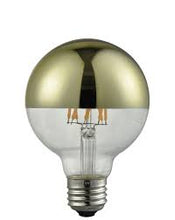 Load image into Gallery viewer, E26/G25- Gold Plated &quot;Hollywood&quot; LED Bulb
