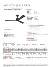 Load image into Gallery viewer, Rozzen 52&quot; Ceiling Fan (4 Finishes)
