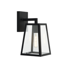 Load image into Gallery viewer, Denzil Exterior Sconce in Matte Black (2 Sizes)
