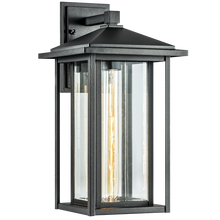 Load image into Gallery viewer, Caldwell Exterior Sconce in Matte Black (2 Sizes)
