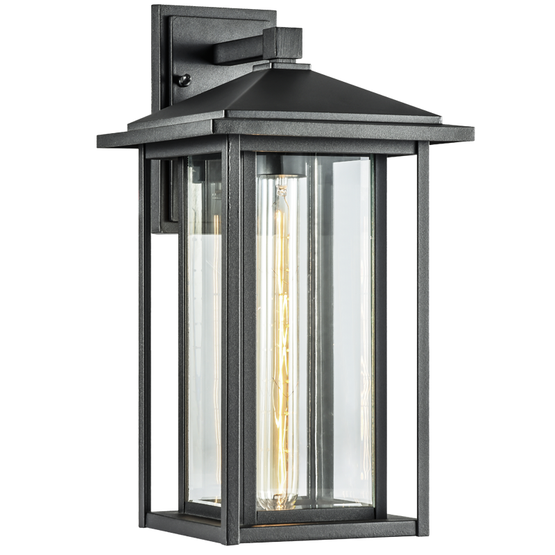 Caldwell Exterior Sconce in Matte Black (2 Sizes)