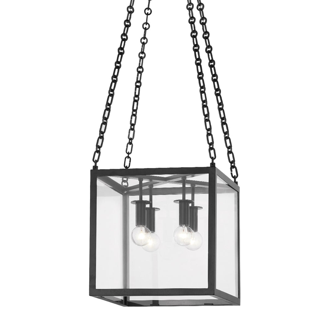 Catskill 4 Light Pendant In Aged Iron