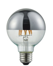 Load image into Gallery viewer, E26/G25- Silver Plated &quot;Hollywood&quot; LED Bulb
