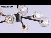 Load and play video in Gallery viewer, Rosa 8 Light Chandelier (3 Finishes)
